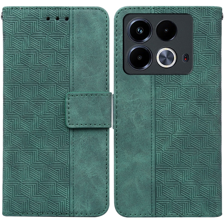 Geometric Embossed Leather Phone Case, For Infinix Note 40 5G, For Infinix GT 20 Pro, For Infinix Note 40 Pro 5G / 40 Pro 4G, For Infinix Note 40 Pro+, For Infinix Note 40 4G, For Infinix Hot 40 / 40 Pro, For Infinix Smart 7 India / 7 Plus�������������...