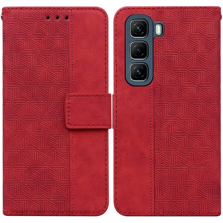 Geometric Embossed Leather Phone Case, For Infinix Note 50 Pro+, For Infinix Note 50 4G / Note 50 Pro 4G, For Infinix Hot 50 Pro 4G, For Infinix Hot 50i / Smart 9, For Infinix Hot 50 Pro+ 4G, For Infinix Hot 50 4G, For Infinix Hot 50 5G����������������...