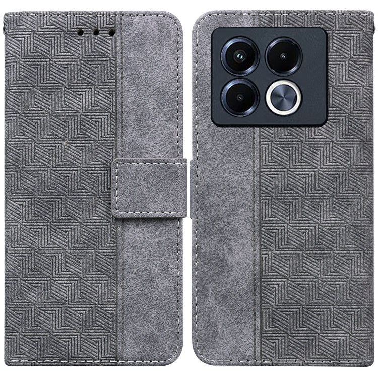 Geometric Embossed Leather Phone Case, For Infinix Note 40 5G, For Infinix GT 20 Pro, For Infinix Note 40 Pro 5G / 40 Pro 4G, For Infinix Note 40 Pro+, For Infinix Note 40 4G, For Infinix Hot 40 / 40 Pro, For Infinix Smart 7 India / 7 Plus�������������...