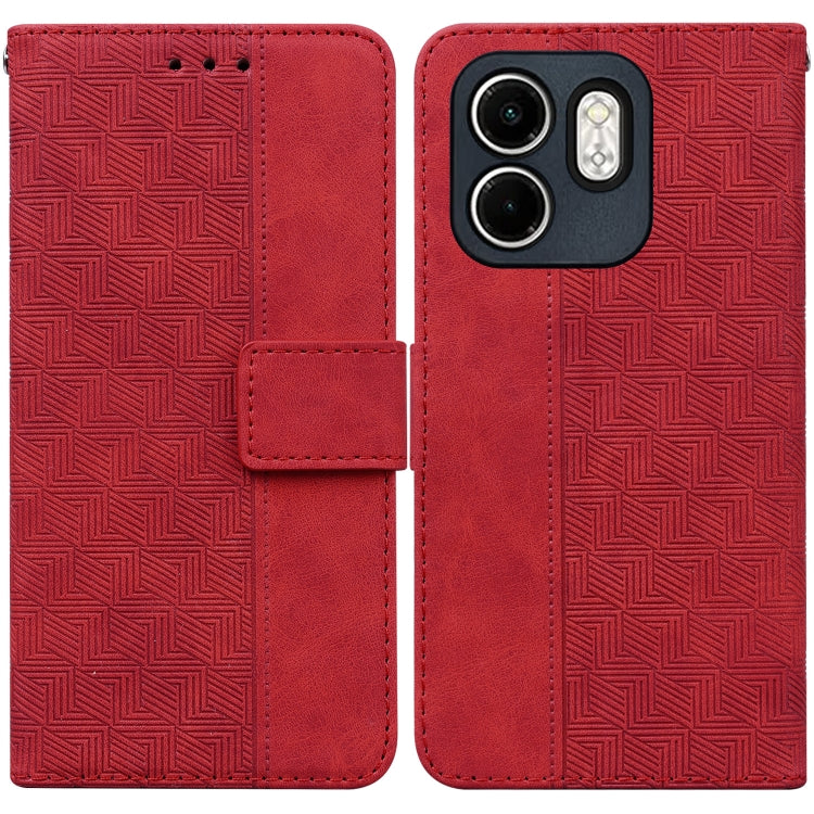 Geometric Embossed Leather Phone Case, For Infinix Note 50 Pro+, For Infinix Note 50 4G / Note 50 Pro 4G, For Infinix Hot 50 Pro 4G, For Infinix Hot 50i / Smart 9, For Infinix Hot 50 Pro+ 4G, For Infinix Hot 50 4G, For Infinix Hot 50 5G����������������...