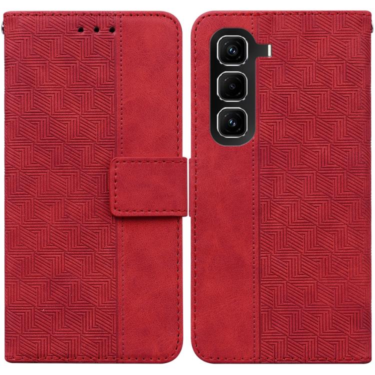Geometric Embossed Leather Phone Case, For Infinix Note 50 Pro+, For Infinix Note 50 4G / Note 50 Pro 4G, For Infinix Hot 50 Pro 4G, For Infinix Hot 50i / Smart 9, For Infinix Hot 50 Pro+ 4G, For Infinix Hot 50 4G, For Infinix Hot 50 5G����������������...