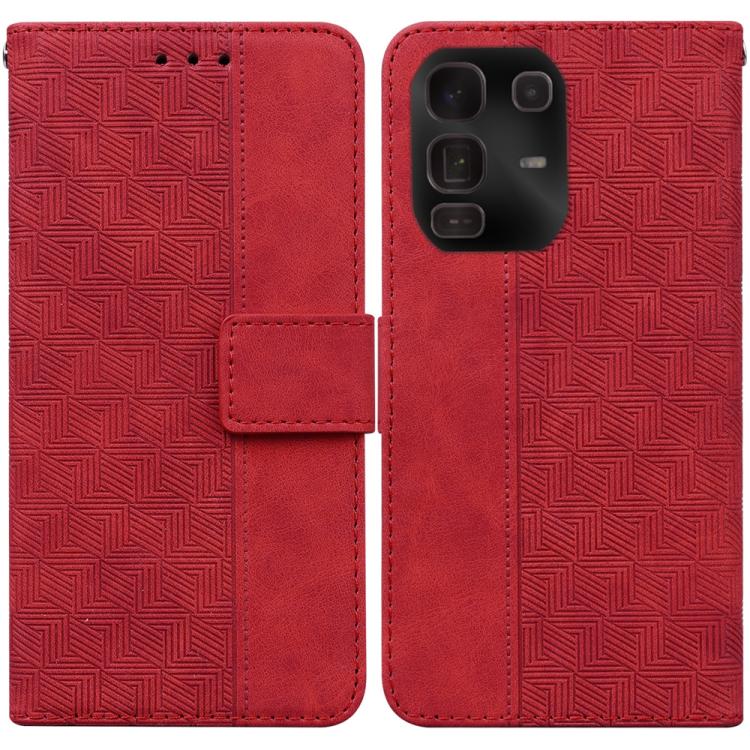 Geometric Embossed Leather Phone Case, For Infinix Note 50 Pro+, For Infinix Note 50 4G / Note 50 Pro 4G, For Infinix Hot 50 Pro 4G, For Infinix Hot 50i / Smart 9, For Infinix Hot 50 Pro+ 4G, For Infinix Hot 50 4G, For Infinix Hot 50 5G����������������...