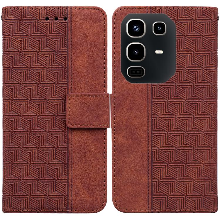 Geometric Embossed Leather Phone Case, For Infinix Note 50 Pro+, For Infinix Note 50 4G / Note 50 Pro 4G, For Infinix Hot 50 Pro 4G, For Infinix Hot 50i / Smart 9, For Infinix Hot 50 Pro+ 4G, For Infinix Hot 50 4G, For Infinix Hot 50 5G����������������...
