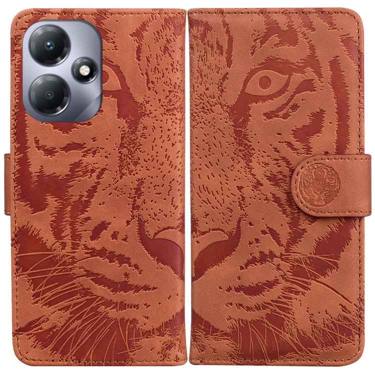 Tiger Embossing Pattern Flip Leather Phone Case, For Infinix Hot 30i, For Infinix Note 30i, For Infinix Note 30 Pro, For Infinix Note 30, For Infinix Note 30 VIP, For Infinix Hot 30 Play, For Infinix Hot 30, For Infinix Smart 7 African