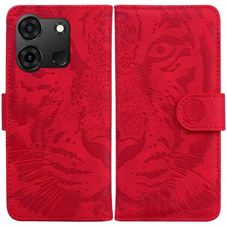 Tiger Embossing Pattern Flip Leather Phone Case, For Infinix Note 40 5G, For Infinix GT 20 Pro, For Infinix Note 40 Pro 4G / 5G, For Infinix Note 40 Pro+, For Infinix Note 40 4G, For Infinix Hot 40 / 40 Pro, For Infinix Smart 7 India/7 Plus������������...