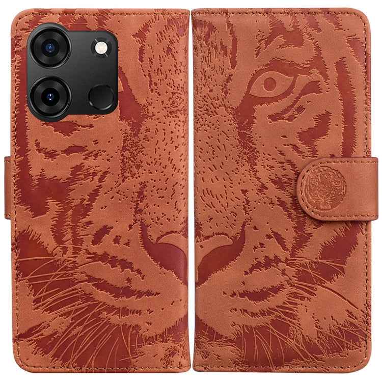 Tiger Embossing Pattern Flip Leather Phone Case, For Infinix Note 40 5G, For Infinix GT 20 Pro, For Infinix Note 40 Pro 4G / 5G, For Infinix Note 40 Pro+, For Infinix Note 40 4G, For Infinix Hot 40 / 40 Pro, For Infinix Smart 7 India/7 Plus������������...