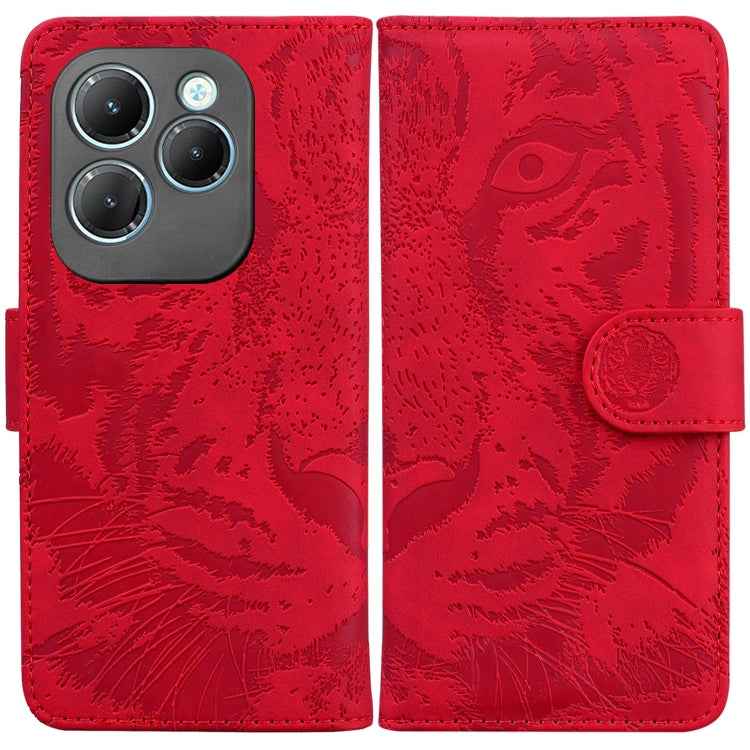 Tiger Embossing Pattern Flip Leather Phone Case, For Infinix Note 40 5G, For Infinix GT 20 Pro, For Infinix Note 40 Pro 4G / 5G, For Infinix Note 40 Pro+, For Infinix Note 40 4G, For Infinix Hot 40 / 40 Pro, For Infinix Smart 7 India/7 Plus������������...