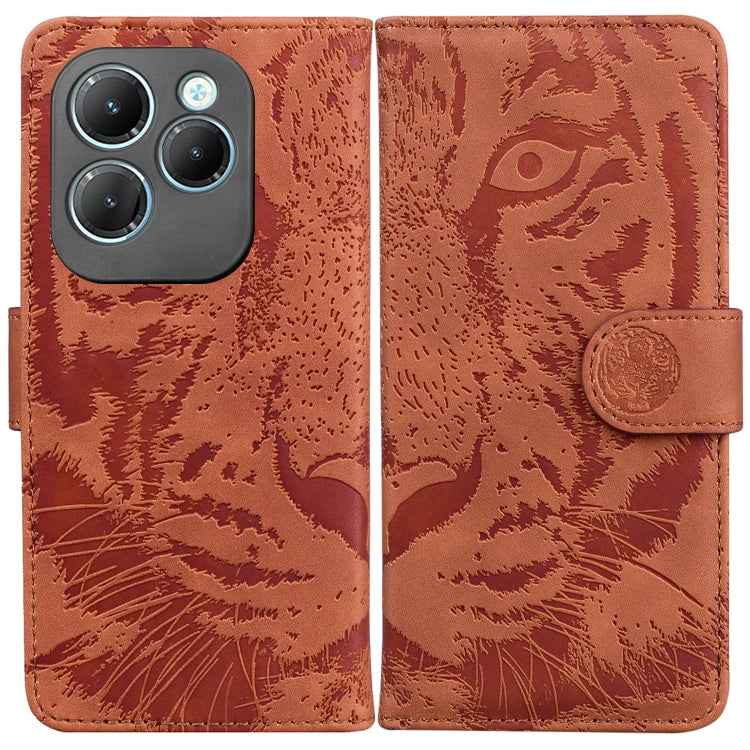 Tiger Embossing Pattern Flip Leather Phone Case, For Infinix Note 40 5G, For Infinix GT 20 Pro, For Infinix Note 40 Pro 4G / 5G, For Infinix Note 40 Pro+, For Infinix Note 40 4G, For Infinix Hot 40 / 40 Pro, For Infinix Smart 7 India/7 Plus������������...