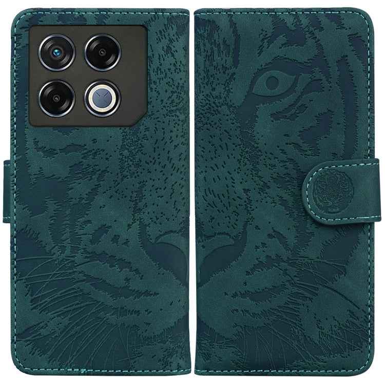 Tiger Embossing Pattern Flip Leather Phone Case, For Infinix Note 40 5G, For Infinix GT 20 Pro, For Infinix Note 40 Pro 4G / 5G, For Infinix Note 40 Pro+, For Infinix Note 40 4G, For Infinix Hot 40 / 40 Pro, For Infinix Smart 7 India/7 Plus������������...
