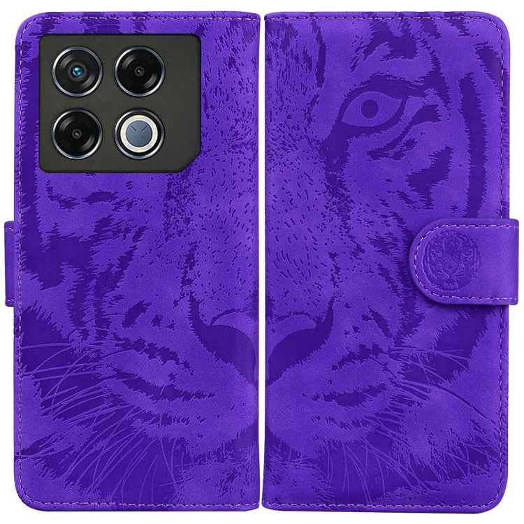 Tiger Embossing Pattern Flip Leather Phone Case, For Infinix Note 40 5G, For Infinix GT 20 Pro, For Infinix Note 40 Pro 4G / 5G, For Infinix Note 40 Pro+, For Infinix Note 40 4G, For Infinix Hot 40 / 40 Pro, For Infinix Smart 7 India/7 Plus������������...