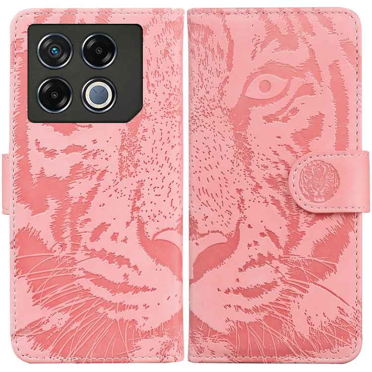 Tiger Embossing Pattern Flip Leather Phone Case, For Infinix Note 40 5G, For Infinix GT 20 Pro, For Infinix Note 40 Pro 4G / 5G, For Infinix Note 40 Pro+, For Infinix Note 40 4G, For Infinix Hot 40 / 40 Pro, For Infinix Smart 7 India/7 Plus������������...
