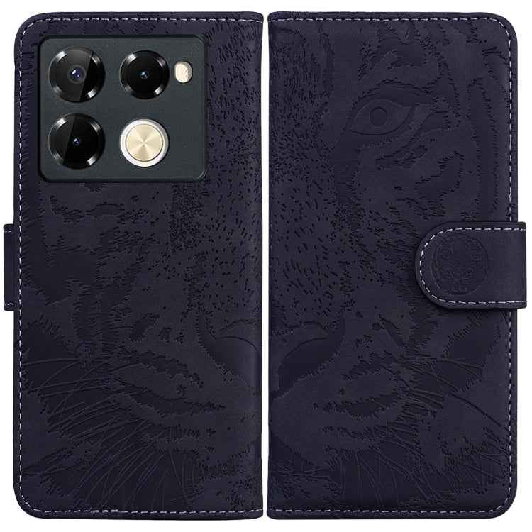 Tiger Embossing Pattern Flip Leather Phone Case, For Infinix Note 40 5G, For Infinix GT 20 Pro, For Infinix Note 40 Pro 4G / 5G, For Infinix Note 40 Pro+, For Infinix Note 40 4G, For Infinix Hot 40 / 40 Pro, For Infinix Smart 7 India/7 Plus������������...