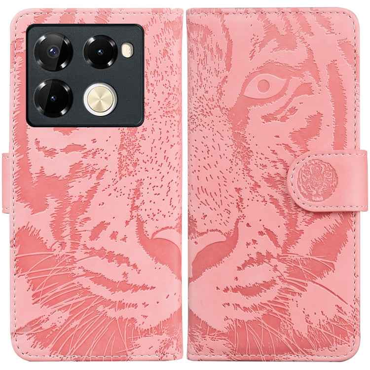Tiger Embossing Pattern Flip Leather Phone Case, For Infinix Note 40 5G, For Infinix GT 20 Pro, For Infinix Note 40 Pro 4G / 5G, For Infinix Note 40 Pro+, For Infinix Note 40 4G, For Infinix Hot 40 / 40 Pro, For Infinix Smart 7 India/7 Plus������������...