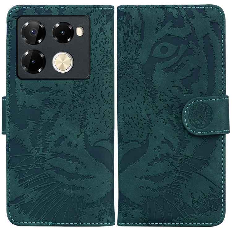 Tiger Embossing Pattern Flip Leather Phone Case, For Infinix Note 40 5G, For Infinix GT 20 Pro, For Infinix Note 40 Pro 4G / 5G, For Infinix Note 40 Pro+, For Infinix Note 40 4G, For Infinix Hot 40 / 40 Pro, For Infinix Smart 7 India/7 Plus������������...