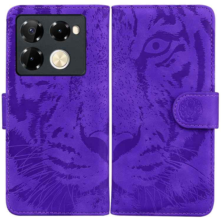 Tiger Embossing Pattern Flip Leather Phone Case, For Infinix Note 40 5G, For Infinix GT 20 Pro, For Infinix Note 40 Pro 4G / 5G, For Infinix Note 40 Pro+, For Infinix Note 40 4G, For Infinix Hot 40 / 40 Pro, For Infinix Smart 7 India/7 Plus������������...