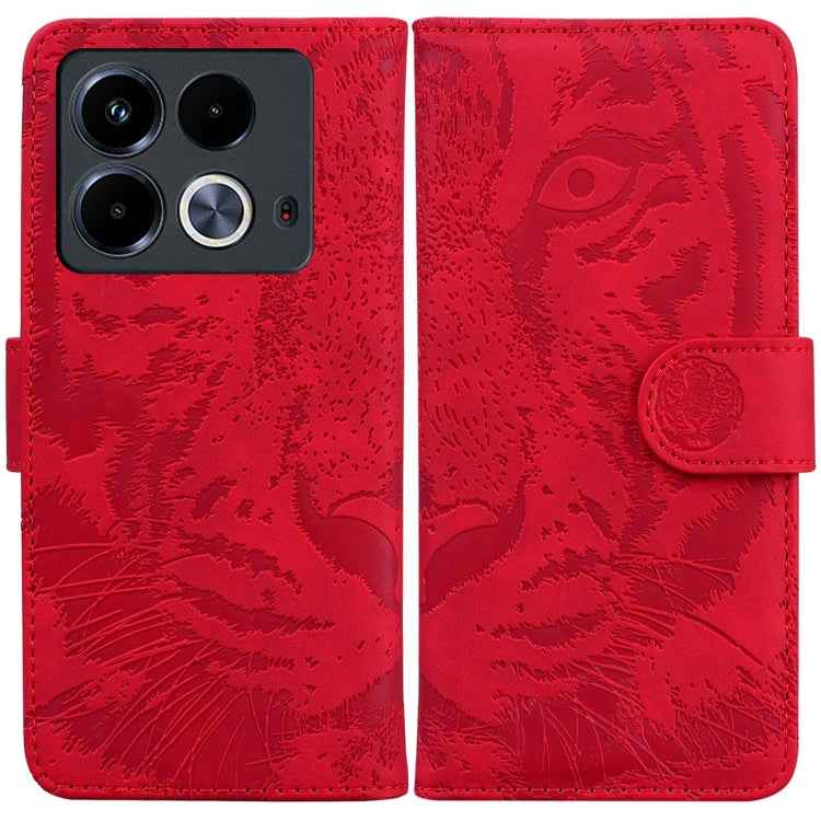 Tiger Embossing Pattern Flip Leather Phone Case, For Infinix Note 40 5G, For Infinix GT 20 Pro, For Infinix Note 40 Pro 4G / 5G, For Infinix Note 40 Pro+, For Infinix Note 40 4G, For Infinix Hot 40 / 40 Pro, For Infinix Smart 7 India/7 Plus������������...