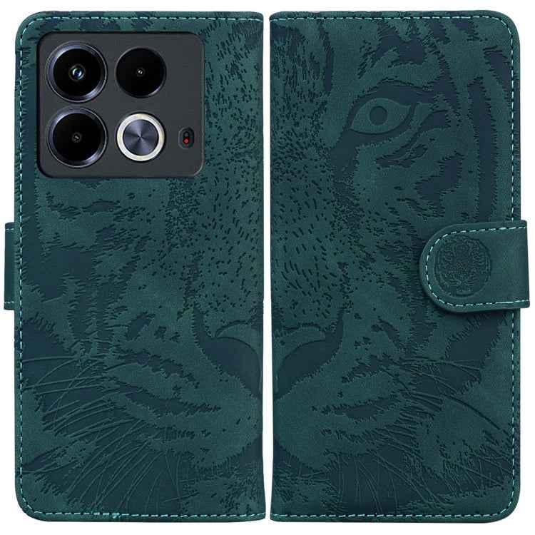 Tiger Embossing Pattern Flip Leather Phone Case, For Infinix Note 40 5G, For Infinix GT 20 Pro, For Infinix Note 40 Pro 4G / 5G, For Infinix Note 40 Pro+, For Infinix Note 40 4G, For Infinix Hot 40 / 40 Pro, For Infinix Smart 7 India/7 Plus������������...