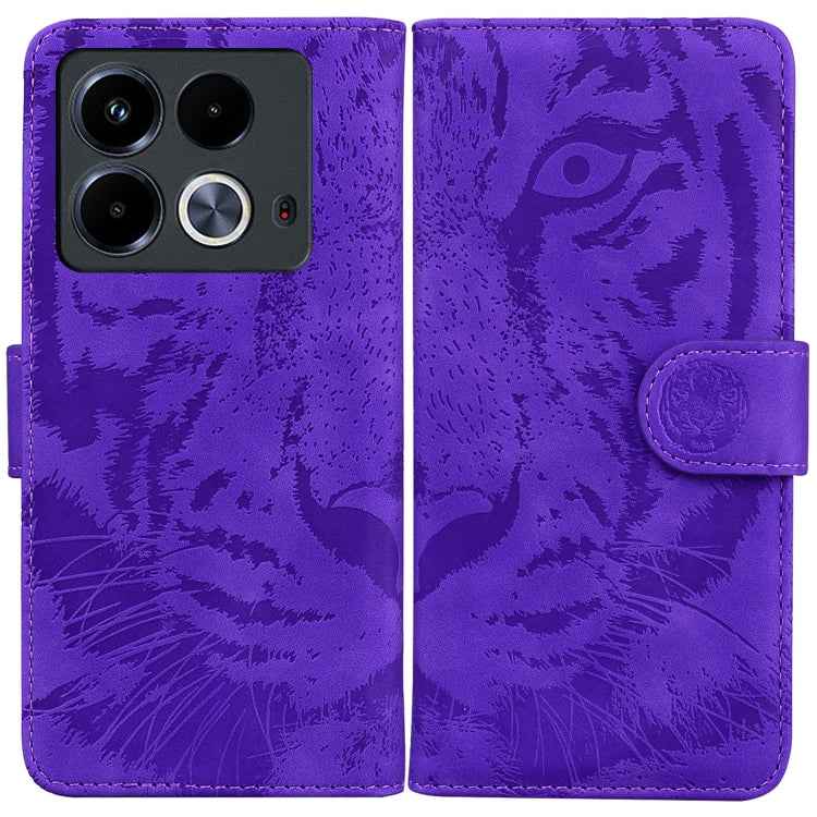 Tiger Embossing Pattern Flip Leather Phone Case, For Infinix Note 40 5G, For Infinix GT 20 Pro, For Infinix Note 40 Pro 4G / 5G, For Infinix Note 40 Pro+, For Infinix Note 40 4G, For Infinix Hot 40 / 40 Pro, For Infinix Smart 7 India/7 Plus������������...