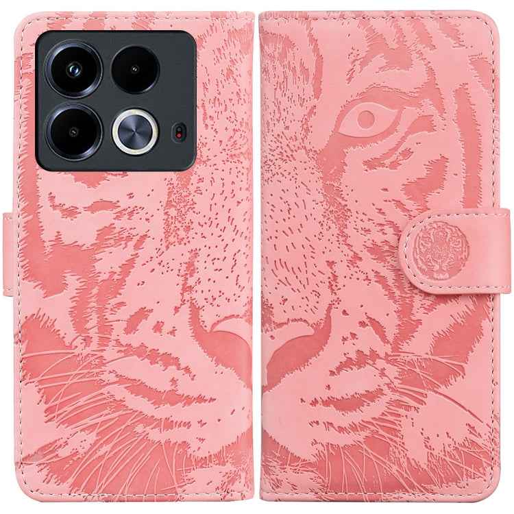 Tiger Embossing Pattern Flip Leather Phone Case, For Infinix Note 40 5G, For Infinix GT 20 Pro, For Infinix Note 40 Pro 4G / 5G, For Infinix Note 40 Pro+, For Infinix Note 40 4G, For Infinix Hot 40 / 40 Pro, For Infinix Smart 7 India/7 Plus������������...