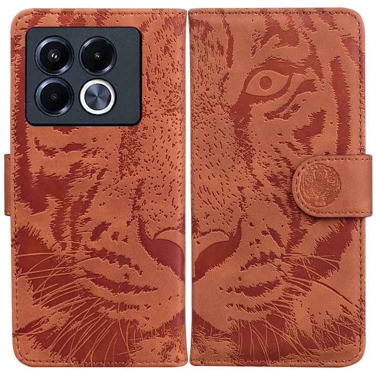 Tiger Embossing Pattern Flip Leather Phone Case, For Infinix Note 40 5G, For Infinix GT 20 Pro, For Infinix Note 40 Pro 4G / 5G, For Infinix Note 40 Pro+, For Infinix Note 40 4G, For Infinix Hot 40 / 40 Pro, For Infinix Smart 7 India/7 Plus������������...