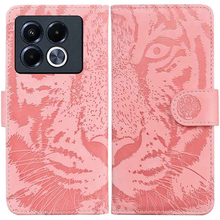 Tiger Embossing Pattern Flip Leather Phone Case, For Infinix Note 40 5G, For Infinix GT 20 Pro, For Infinix Note 40 Pro 4G / 5G, For Infinix Note 40 Pro+, For Infinix Note 40 4G, For Infinix Hot 40 / 40 Pro, For Infinix Smart 7 India/7 Plus������������...