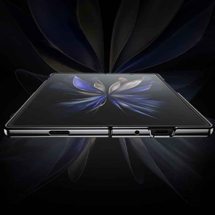 Electroplating Ultrathin Shockproof Leather Fold Protective Phone Case, For vivo X Fold2