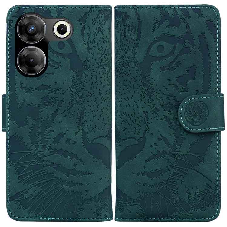 Tiger Embossing Pattern Flip Leather Phone Case, For Tecno Camon 20 Pro 5G, For Tecno Pova 5, For Tecno Spark 10 5G, For Tecno Spark 10 Pro, For Tecno Spark 10 / Spark 10C