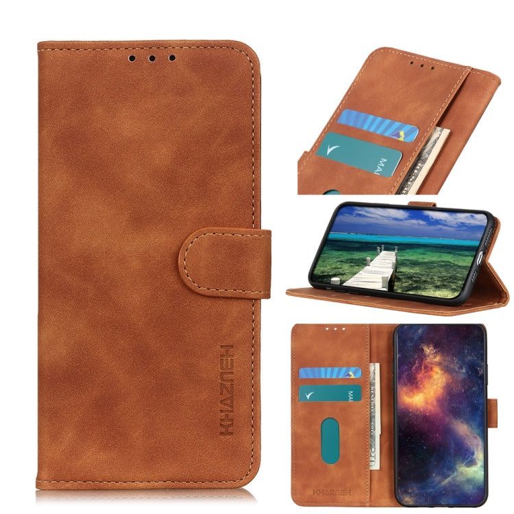 KHAZNEH Retro Texture Leather Phone Case, For Nokia XR21, For Nokia C02