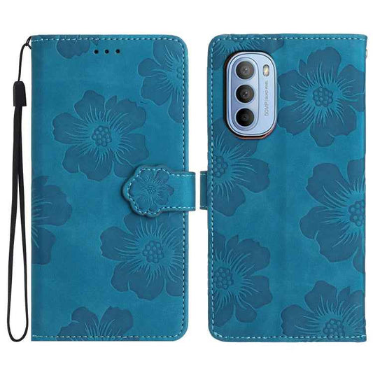 Flower Embossing Pattern Leather Phone Case, For Motorola Moto G62 5G, For Motorola Moto E32, For Motorola Moto G52, For Motorola Moto G22, For Motorola Moto E20 / E30 / E40, For Motorola Moto G31 / G41, For Motorola Moto G60 / G40 Fusion��������������...