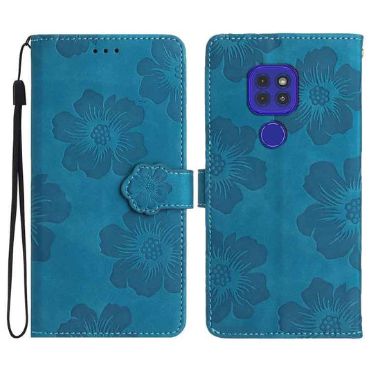 Flower Embossing Pattern Leather Phone Case, For Motorola Moto G9 / G9 Play / E7 Plus, For Motorola Edge+ 2020, For Motorola Moto E6 Play, For Motorola Moto G8 Play, For Motorola One Action / Moto P40 Power, For Motorola Moto G7 Power