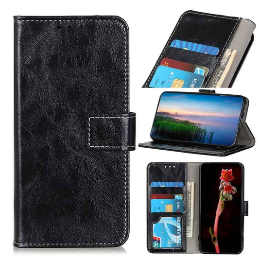 Retro Crazy Horse Texture Horizontal Flip Leather Phone Case, For Nokia XR21, For Nokia C02