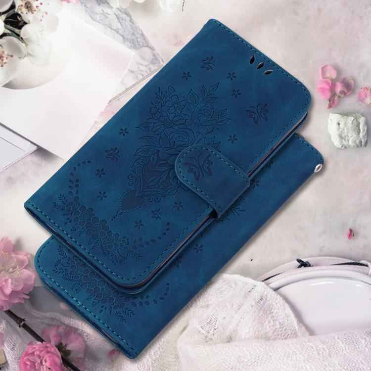 Butterfly Rose Embossed Leather Phone Case, For Infinix Note 50 Pro+, For Infinix Note 50 4G / Note 50 Pro 4G, For Infinix Hot 50 Pro 4G, For Infinix Hot 50i / Smart 9, For Infinix Hot 50 Pro+ 4G, For Infinix Hot 50 4G, For Infinix Hot 50 5G�����������...