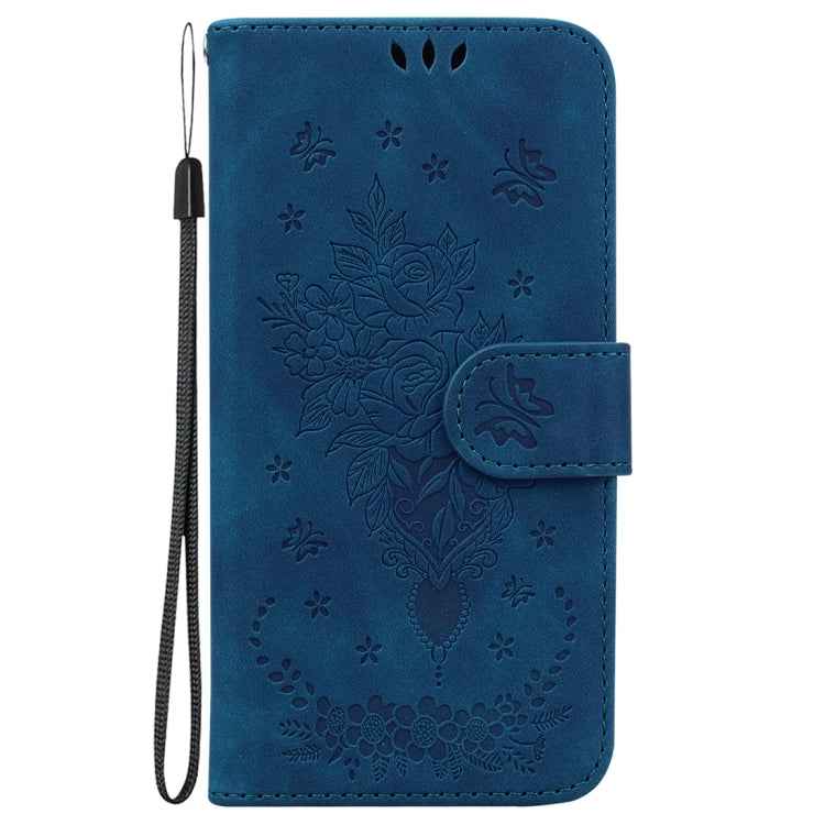 Butterfly Rose Embossed Leather Phone Case, For Tecno Camon 20 Pro 4G, For Tecno Pova 5, For Tecno Spark 10 5G, For Tecno Spark 10 Pro, For Tecno Spark 10 / Spark 10C