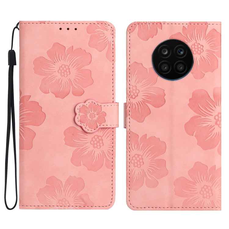 Flower Embossing Pattern Leather Phone Case, For Honor X8 / X30i, For Honor 50 Lite, For Honor 50