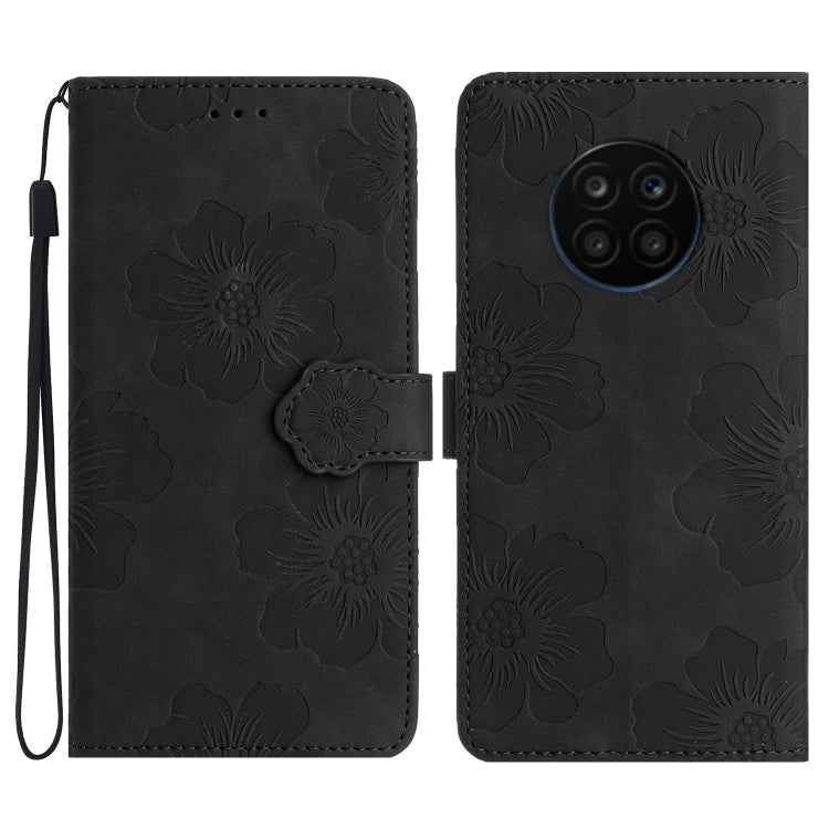 Flower Embossing Pattern Leather Phone Case, For Honor X8 / X30i, For Honor 50 Lite, For Honor 50