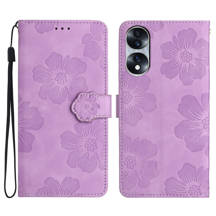 Flower Embossing Pattern Leather Phone Case, For Honor 90 Pro, For Honor 90, For Honor 70, For Honor X7 / Play 30 Plus, For Honor X8 / X30i, For Honor 50 Lite, For Honor 50