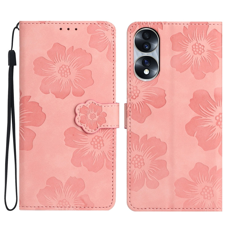 Flower Embossing Pattern Leather Phone Case, For Honor 90 Pro, For Honor 90, For Honor 70, For Honor X7 / Play 30 Plus, For Honor X8 / X30i, For Honor 50 Lite, For Honor 50