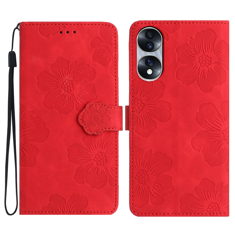 Flower Embossing Pattern Leather Phone Case, For Honor 90 Pro, For Honor 90, For Honor 70, For Honor X7 / Play 30 Plus, For Honor X8 / X30i, For Honor 50 Lite, For Honor 50