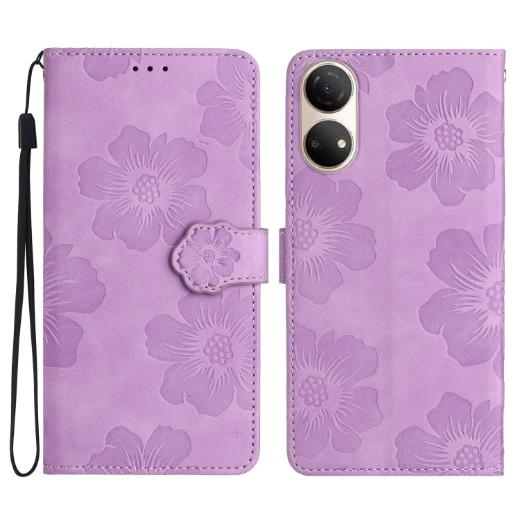 Flower Embossing Pattern Leather Phone Case, For Honor 90 Pro, For Honor 90, For Honor 70, For Honor X7 / Play 30 Plus, For Honor X8 / X30i, For Honor 50 Lite, For Honor 50