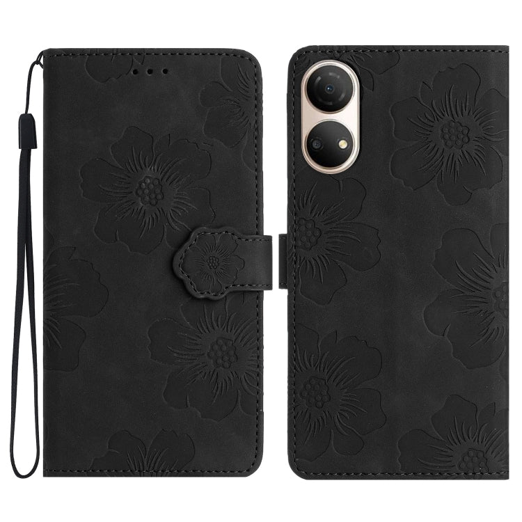 Flower Embossing Pattern Leather Phone Case, For Honor 90 Pro, For Honor 90, For Honor 70, For Honor X7 / Play 30 Plus, For Honor X8 / X30i, For Honor 50 Lite, For Honor 50