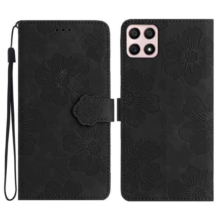 Flower Embossing Pattern Leather Phone Case, For Honor X8 / X30i, For Honor 50 Lite, For Honor 50