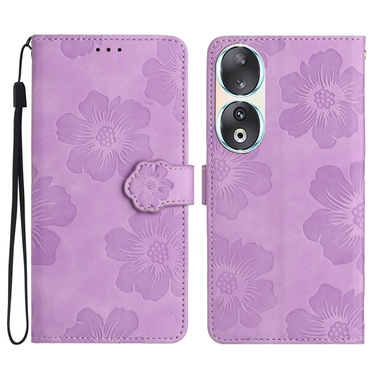 Flower Embossing Pattern Leather Phone Case, For Honor 90 Pro, For Honor 90, For Honor 70, For Honor X7 / Play 30 Plus, For Honor X8 / X30i, For Honor 50 Lite, For Honor 50