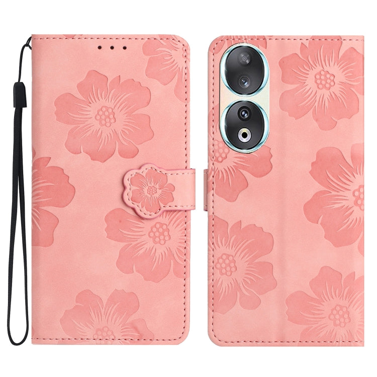 Flower Embossing Pattern Leather Phone Case, For Honor 90 Pro, For Honor 90, For Honor 70, For Honor X7 / Play 30 Plus, For Honor X8 / X30i, For Honor 50 Lite, For Honor 50