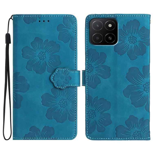Flower Embossing Pattern Leather Phone Case, For Honor X5b, For Honor 200, For Honor 200 Pro, For Honor 200 Lite Global, For Honor 90 Lite, For Honor 90 Pro, For Honor 90, For Honor 70, For Honor X7 / Play 30 Plus