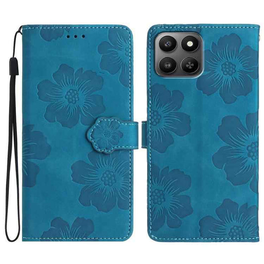 Flower Embossing Pattern Leather Phone Case, For Honor 400 Smart 5G, For Honor X6c 4G, For Honor 400 Pro Global 160.8mm, For Honor 400 Lite Global, For Honor 400 Global 156.5mm, For Honor X9C, For Honor Magic7 Pro, For Honor Magic7, For Honor X5b Plus