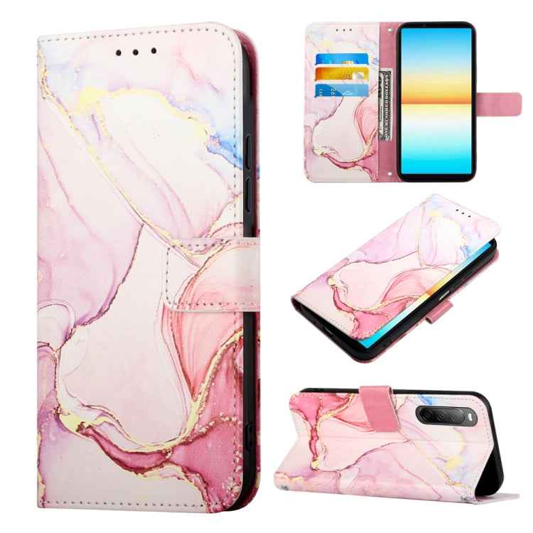 PT003 Marble Pattern Flip Leather Phone Case, For Sony Xperia 10 VI, For Sony Xperia 1 VI, For Sony Xperia 5 VI, For Sony Xperia 5 V, For Sony Xperia 1 V, For Sony Xperia 10 V, For Sony Xperia 10 IV