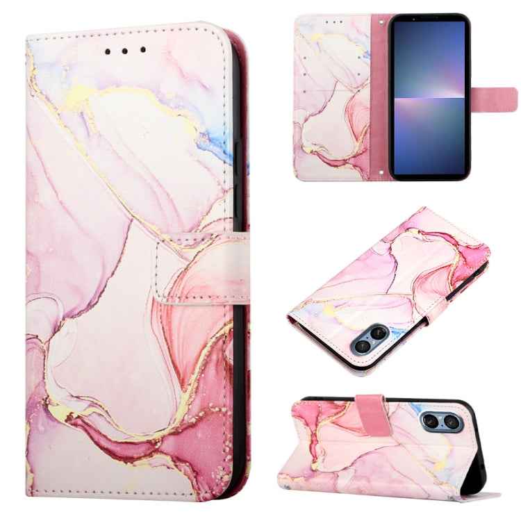 PT003 Marble Pattern Flip Leather Phone Case, For Sony Xperia 10 VI, For Sony Xperia 1 VI, For Sony Xperia 5 VI, For Sony Xperia 5 V, For Sony Xperia 1 V, For Sony Xperia 10 V, For Sony Xperia 10 IV