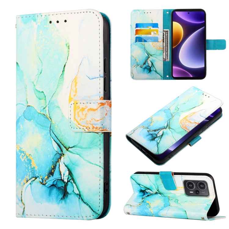 PT003 Marble Pattern Flip Leather Phone Case, For Xiaomi Redmi Note 12S 4G Global, For Xiaomi 13T, For Xiaomi Poco F5 5G/Redmi Note 12 Turbo, For Xiaomi Poco F5 Pro 5G/Redmi K60