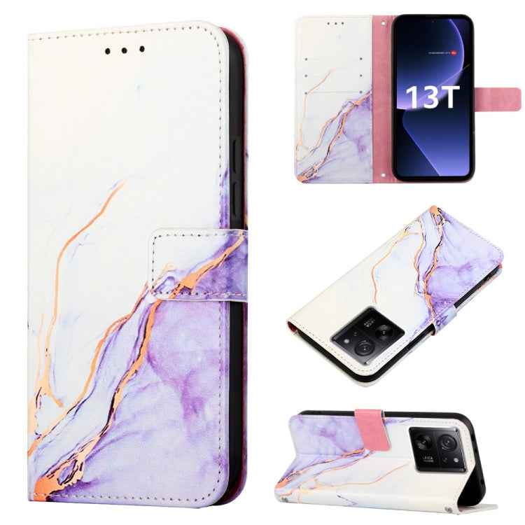 PT003 Marble Pattern Flip Leather Phone Case, For Xiaomi Redmi Note 12S 4G Global, For Xiaomi 13T, For Xiaomi Poco F5 5G/Redmi Note 12 Turbo, For Xiaomi Poco F5 Pro 5G/Redmi K60