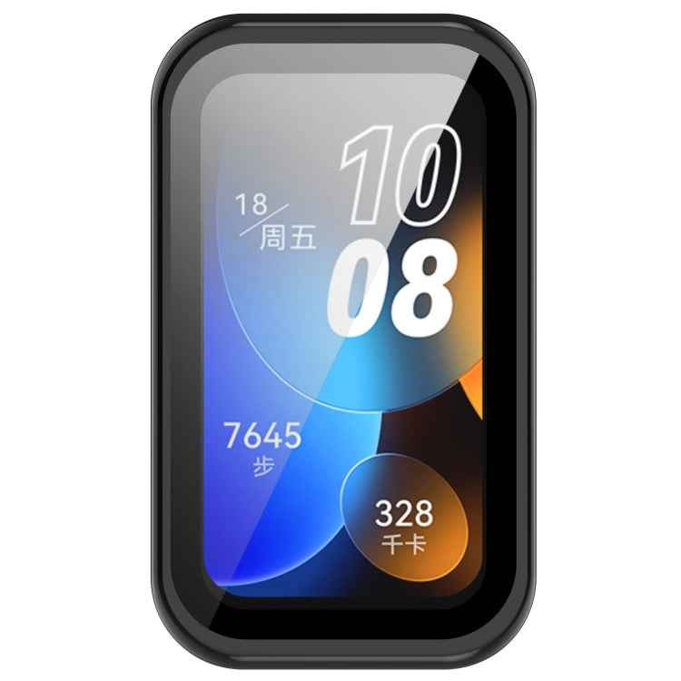PC + Tempered Film Integrated Protective Watch Case, For Huawei Band 10 / 9 / 8